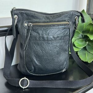 The Sak Black Leather Crossbody Bag